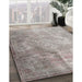 Machine Washable Traditional Rose Dust Purple Rug in a Family Room, wshtr3264
