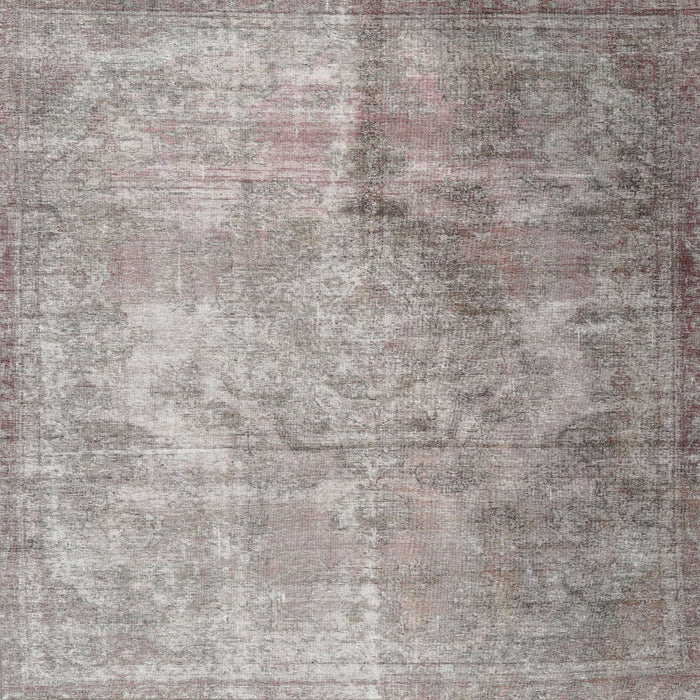 Square Traditional Rose Purple Persian Rug, tr3264