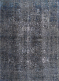 Machine Washable Traditional Slate Granite Gray Rug, wshtr3266