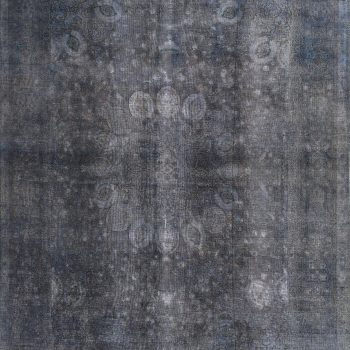 Machine Washable Traditional Slate Granite Gray Rug, wshtr3266