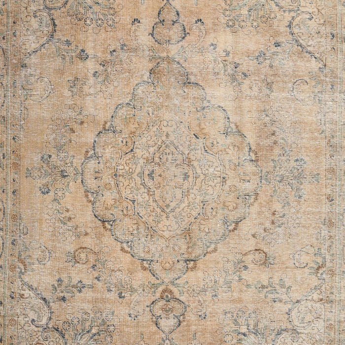 Machine Washable Traditional Brown Rug, wshtr3267