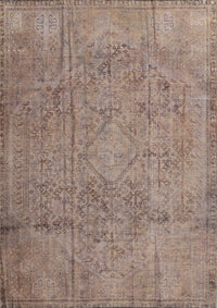 Machine Washable Traditional Camel Brown Rug, wshtr3268