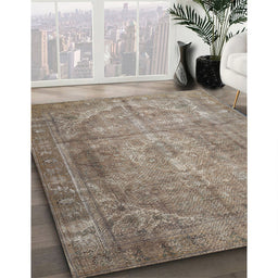 Traditional Brown Persian Rug in Family Room, tr3269