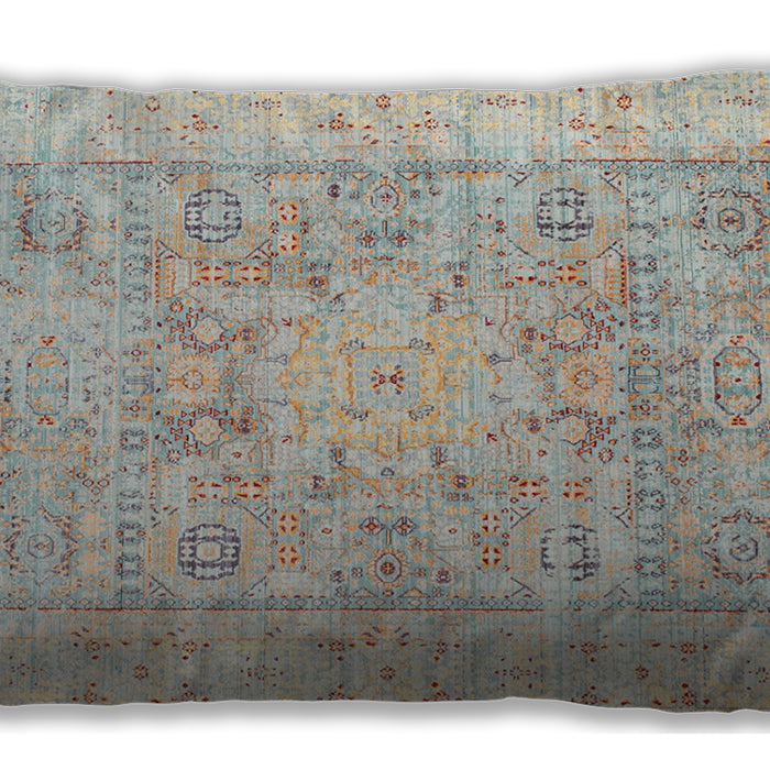 Traditional Classic Rectangular Light French Beige Brown Lumbar Throw Pillow, 13 inch by 19 inch, lbtr326