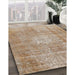 Machine Washable Traditional Light French Beige Brown Rug in a Family Room, wshtr3270