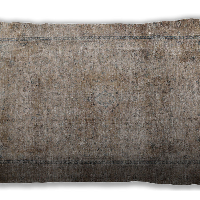 Traditional Classic Rectangular Light French Beige Brown Lumbar Throw Pillow, 13 inch by 19 inch, lbtr3272