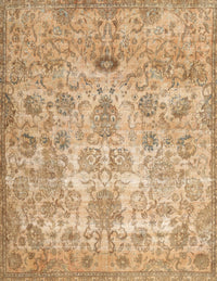 Machine Washable Traditional Bronze Brown Rug, wshtr3273