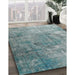 Machine Washable Traditional Grayish Turquoise Green Rug in a Family Room, wshtr3277