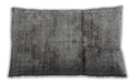 Traditional Classic Rectangular Gray Lumbar Throw Pillow, 13 inch by 19 inch, lbtr3278