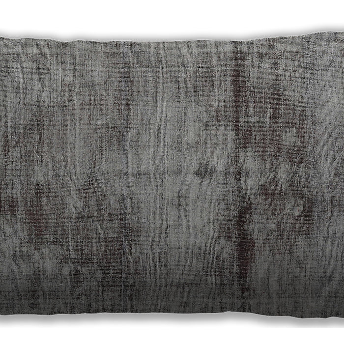 Traditional Classic Rectangular Gray Lumbar Throw Pillow, 13 inch by 19 inch, lbtr3278