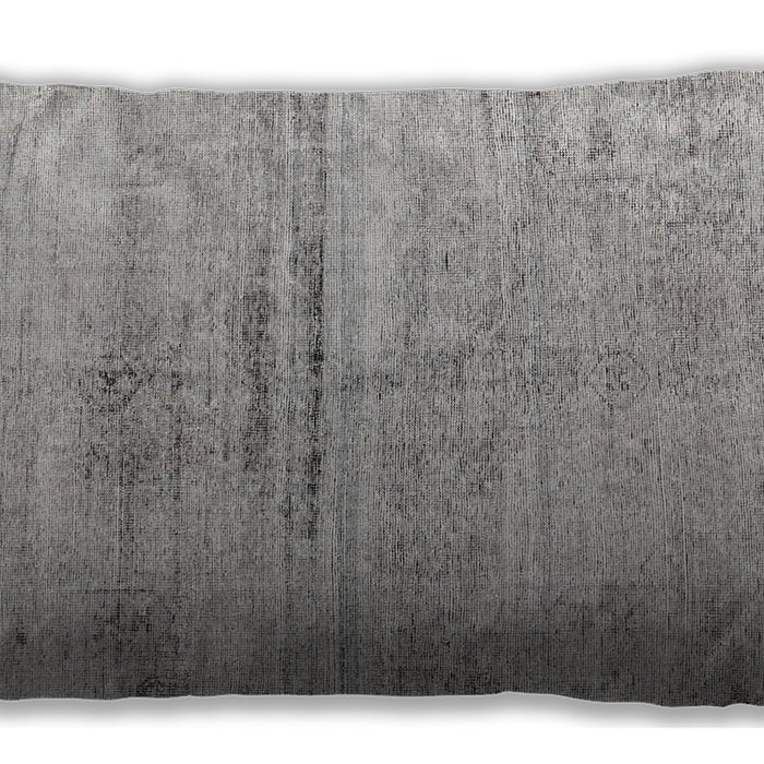 Traditional Classic Rectangular Granite Gray Lumbar Throw Pillow, 13 inch by 19 inch, lbtr3279