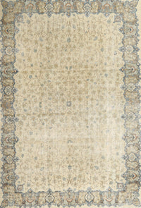 Machine Washable Traditional Khaki Gold Rug, wshtr3281