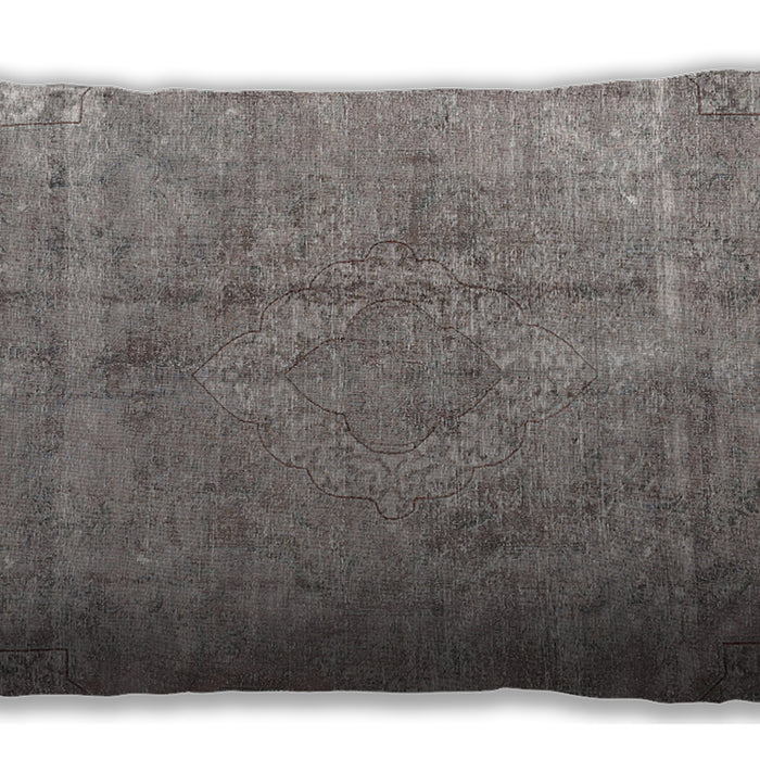 Traditional Classic Rectangular Army Brown Lumbar Throw Pillow, 13 inch by 19 inch, lbtr3283