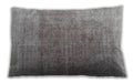 Traditional Classic Rectangular Dark Gray Lumbar Throw Pillow, 13 inch by 19 inch, lbtr3284