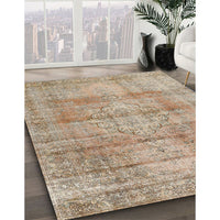 Traditional Dark Almond Brown Persian Rug, tr3285