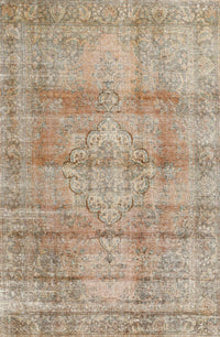 Machine Washable Traditional Dark Almond Brown Rug, wshtr3285