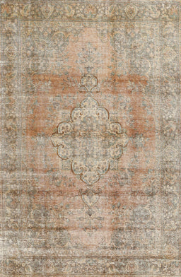 Machine Washable Traditional Dark Almond Brown Rug, wshtr3285