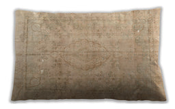 Traditional Classic Rectangular Brown Sand Brown Lumbar Throw Pillow, 13 inch by 19 inch, lbtr3287