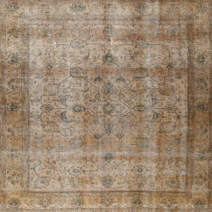 Square Traditional Brown Persian Rug, tr3289