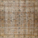 Square Traditional Brown Persian Rug, tr3289