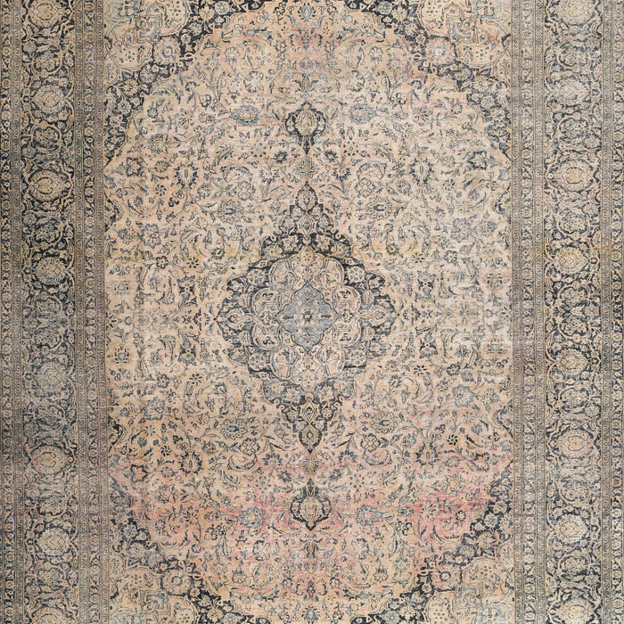Machine Washable Traditional Brown Rug, wshtr3290