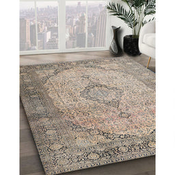 Machine Washable Traditional Brown Rug in a Family Room, wshtr3290