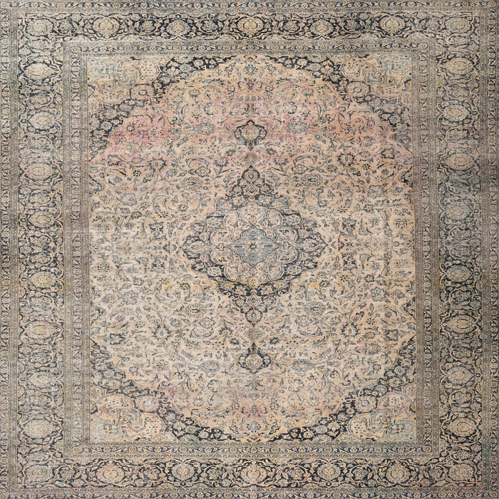 Square Traditional Brown Persian Rug, tr3290