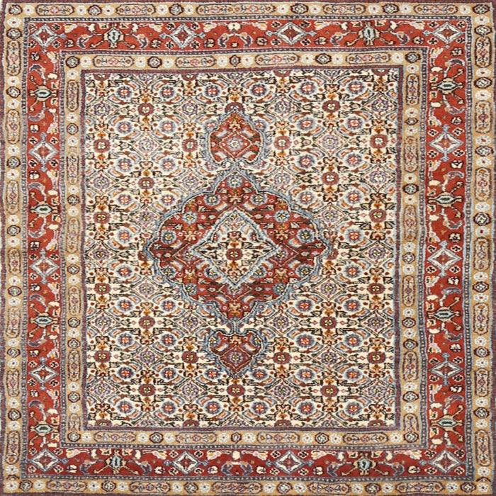 Square Traditional Brown Persian Rug, tr3293