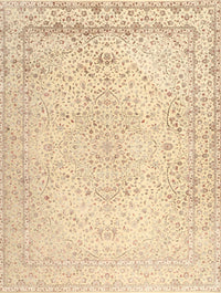 Machine Washable Traditional Sandy Brown Rug, wshtr3294