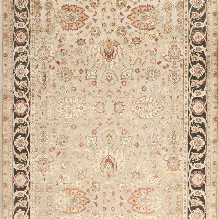Traditional Khaki Gold Persian Rug, tr3295