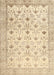 Machine Washable Traditional Khaki Gold Rug, wshtr3296