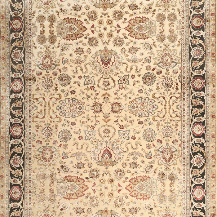 Traditional Brown Gold Persian Rug, tr3297