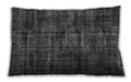 Traditional Classic Rectangular Charcoal Black Lumbar Throw Pillow, 13 inch by 19 inch, lbtr3299