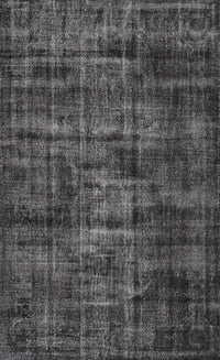 Machine Washable Traditional Charcoal Black Rug, wshtr3299