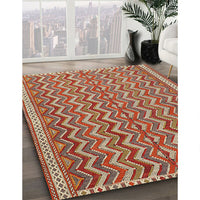 Traditional Brownish Green Southwestern Rug, tr32