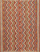 Machine Washable Traditional Brown Green Rug, wshtr32