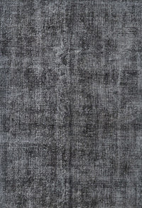 Machine Washable Traditional Charcoal Black Rug, wshtr3303