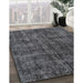 Machine Washable Traditional Charcoal Black Rug in a Family Room, wshtr3303