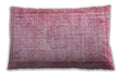 Traditional Classic Rectangular Dark Pink Lumbar Throw Pillow, 13 inch by 19 inch, lbtr3305