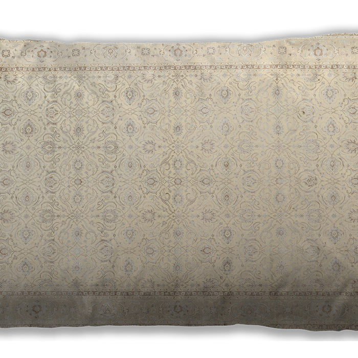 Traditional Classic Rectangular Brown Lumbar Throw Pillow, 13 inch by 19 inch, lbtr3308