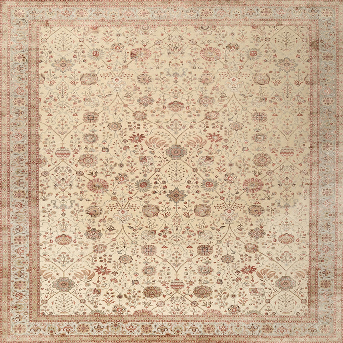 Square Traditional Brown Persian Rug, tr3309