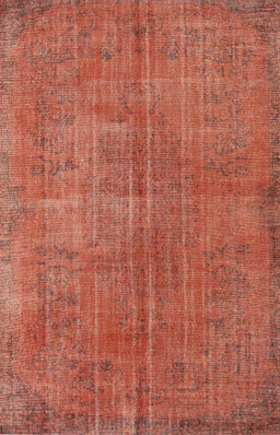 Machine Washable Traditional Red Rug, wshtr3310