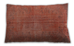Traditional Classic Rectangular Red Lumbar Throw Pillow, 13 inch by 19 inch, lbtr3310