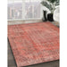 Traditional Salmon Pink Persian Rug in Family Room, tr3311