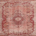 Square Traditional Red Medallion Rug, tr3312