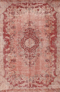 Machine Washable Traditional Red Rug, wshtr3312