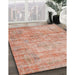 Machine Washable Traditional Orange Rug in a Family Room, wshtr3313