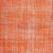 Round Machine Washable Traditional Coral Orange Rug, wshtr3314