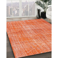 Traditional Coral Orange Persian Rug, tr3314