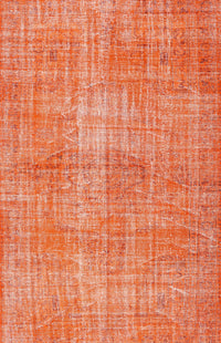 Machine Washable Traditional Coral Orange Rug, wshtr3314